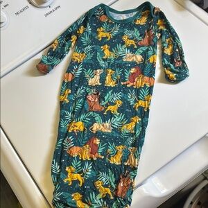 Disney Green and Yellow Sleep Sacks with Jungle Animal Print